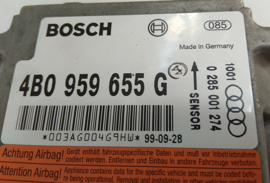 ECU Airbag Audi A6 4B0959655G 0285001274