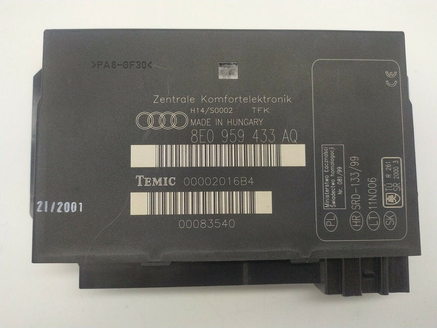 8E0959433AQ AUDI A4 Unidad De Control Confort