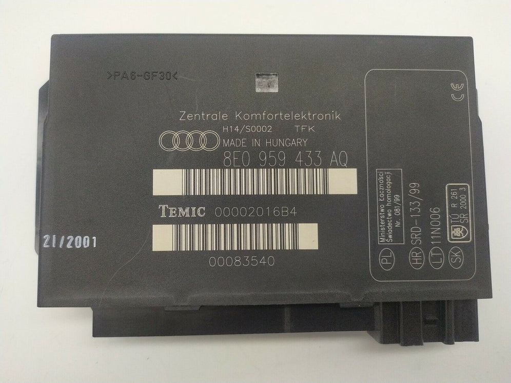 8E0959433AQ AUDI A4 Unidad De Control Confort
