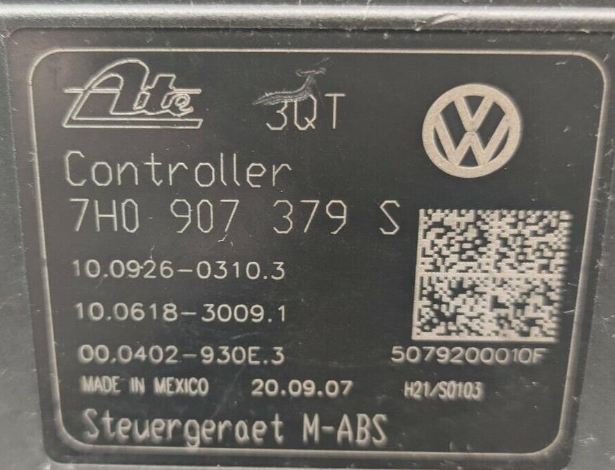 ABS Pump Volkswagen Transporter T5 7H0614117A 7H0907379S