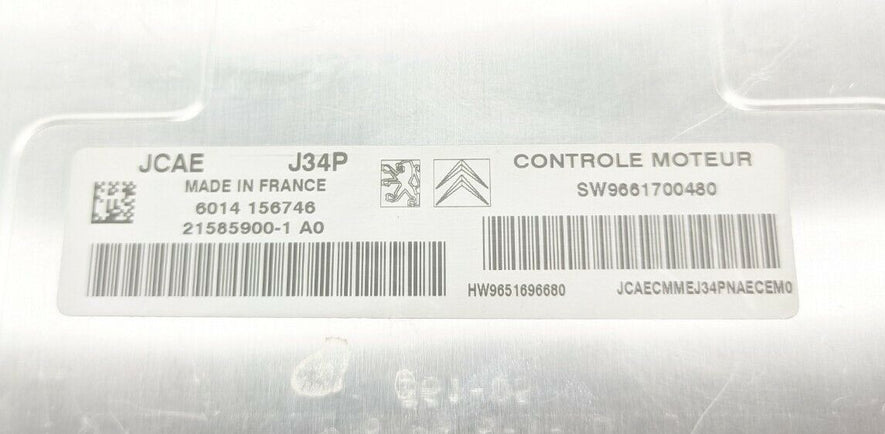ECU ( Peugeot, Citroën ) SW9661700480 HW9651696680
