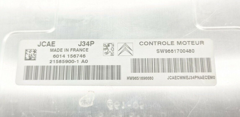 ECU ( Peugeot, Citroën ) SW9661700480 HW9651696680