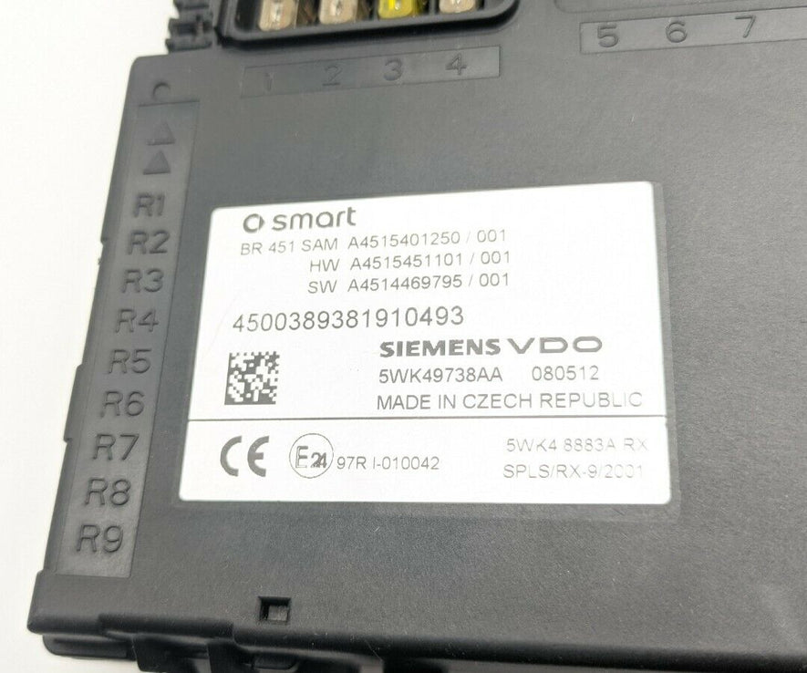 Fuse Box Smart Fortwo A4515401250