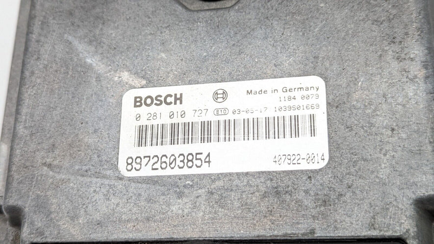 Centralita Motor ISUZU 0281010727 8972603854