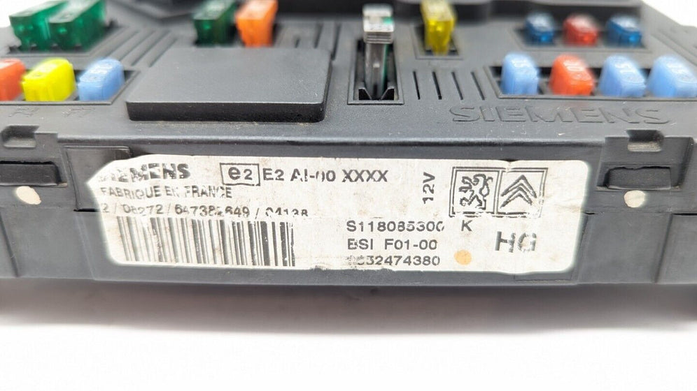 Caja De Fusibles ( Citroën / Peugeot ) S118085300K 9652474380 BSIF01-00