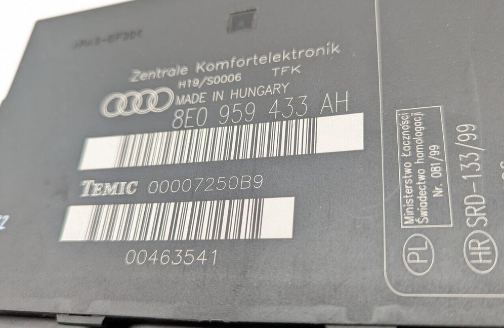 Módulo Confort Audi A4 8E0959433AH